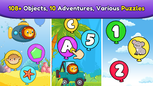 Balloon Pop Kids Learning Game - Tangkapan Layar 5