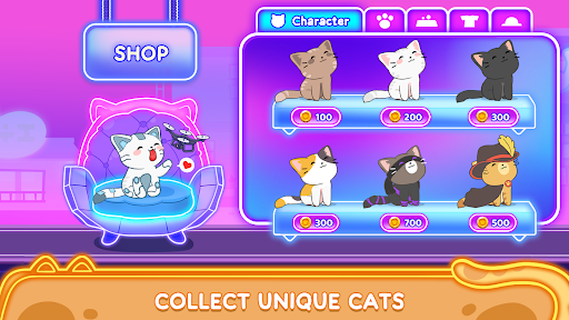 Cat Dash: Cute Cat Music Game - Tangkapan Layar 5