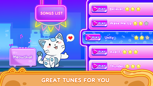 Cat Dash: Cute Cat Music Game - Tangkapan Layar 6