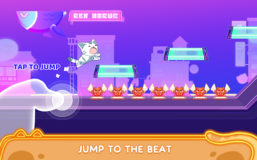 Cat Dash: Cute Cat Music Game - Tangkapan Layar 8