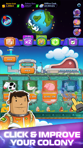 Endless Colonies: Idle Tycoon - Tangkapan Layar 2