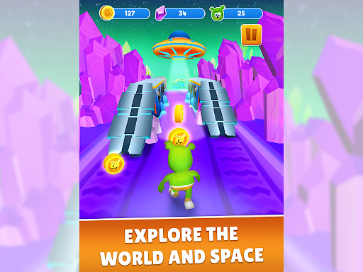 Gummy Bear Run: Endless Runner - Tangkapan Layar 6