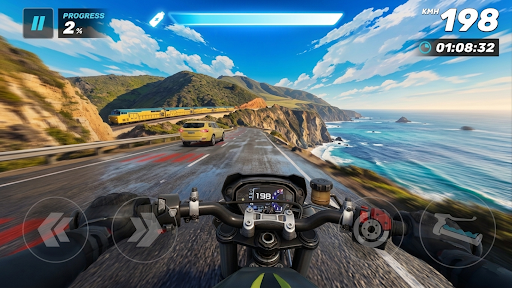 Highway Moto Rush: Traffic - Tangkapan Layar 1