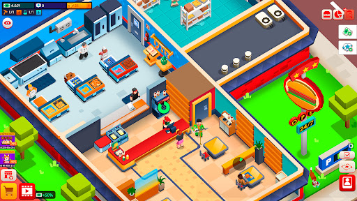 Idle Burger Empire Tycoon—Game - Tangkapan Layar 6