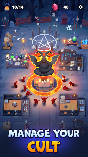 Idle Cult Empire - Evil Tycoon - Tangkapan Layar 1