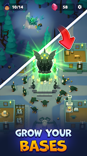 Idle Cult Empire - Evil Tycoon - Tangkapan Layar 3