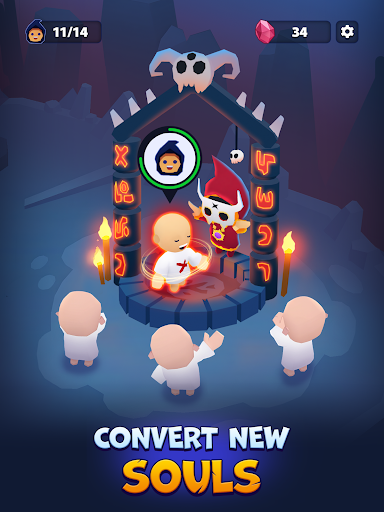 Idle Cult Empire - Evil Tycoon - Tangkapan Layar 8