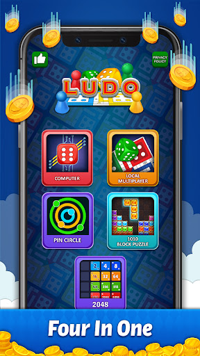 Ludo Offline लूडू: Low MB Game - Tangkapan Layar 1
