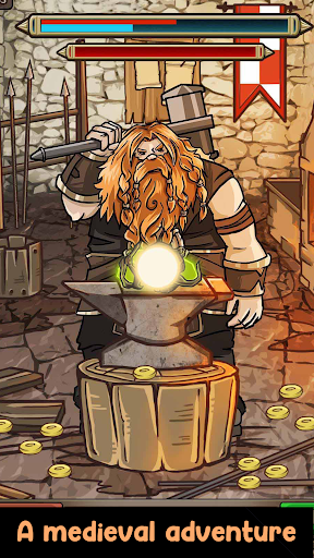 Medieval Clicker Blacksmith - Tangkapan Layar 8