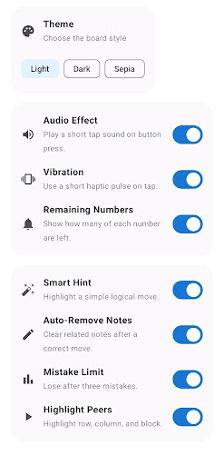 Sudoku: Classic Offline Game - Tangkapan Layar 8