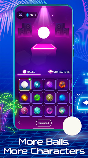 Tiles Hop Bola Musik Permainan - Tangkapan Layar 3