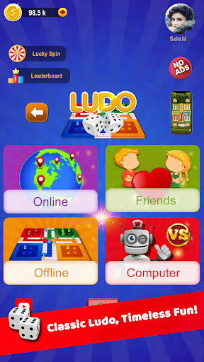 Timepass Ludo: Play & Compete - Tangkapan Layar 1