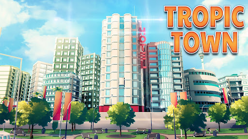 Town Building Game Tropic City - Tangkapan Layar 1